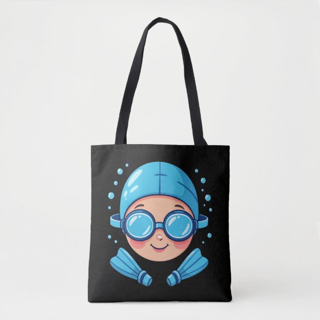 Bolsa Tote Swimming lovers after school activity club (Frente)