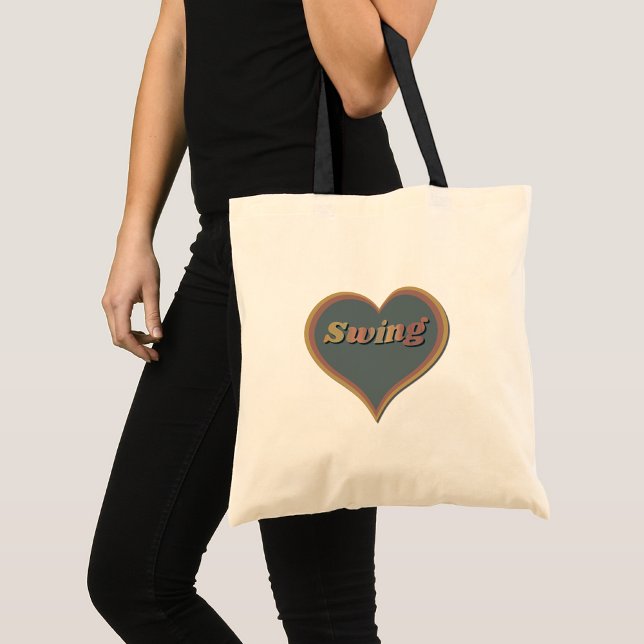 Bolsa Tote Swing dance Love Heart (Criador carregado)