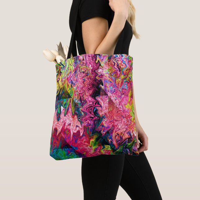Bolsa Tote Swirlin' Squigglies..... (Close Up)