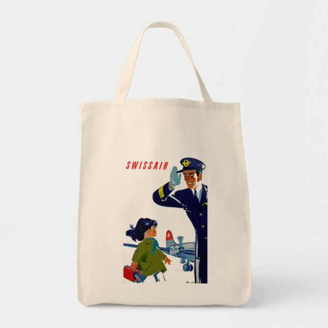 Bolsa Tote Swissair Little Girl (Frente)