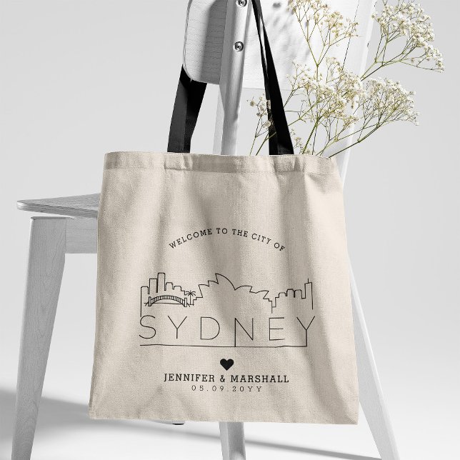 Bolsa Tote Sydney Austrália Wedding | Estilização de Deco-Sky (Criador carregado)