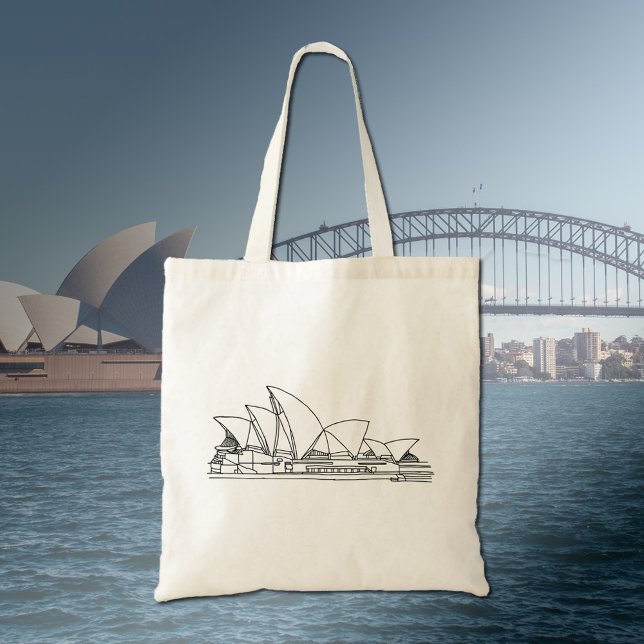 Bolsa Tote Sydney Opera House - O desenho da Austrália (Criador carregado)