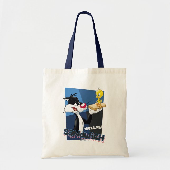 Bolsa Tote SYLVESTER™ & TWEETY™ "Nós vamos jogar sanduíche" (Frente)