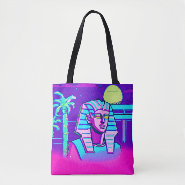 Bolsa Tote Synthwave Pharaoh (Frente)
