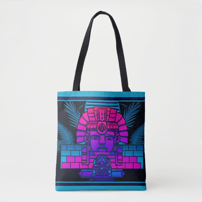 Bolsa Tote Synthwave Pharaoh (Frente)
