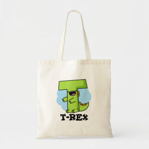 Bolsa Tote T-Rex Alphabet Dinosaur Pun