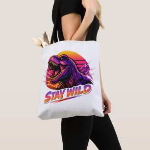Bolsa Tote T-Rex Fique Selvagem