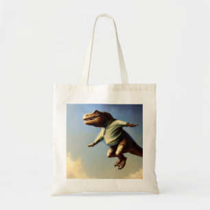 Bolsa Tote T Rex Jumping