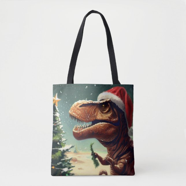 Bolsa Tote T-Rex Natal 4 (Frente)