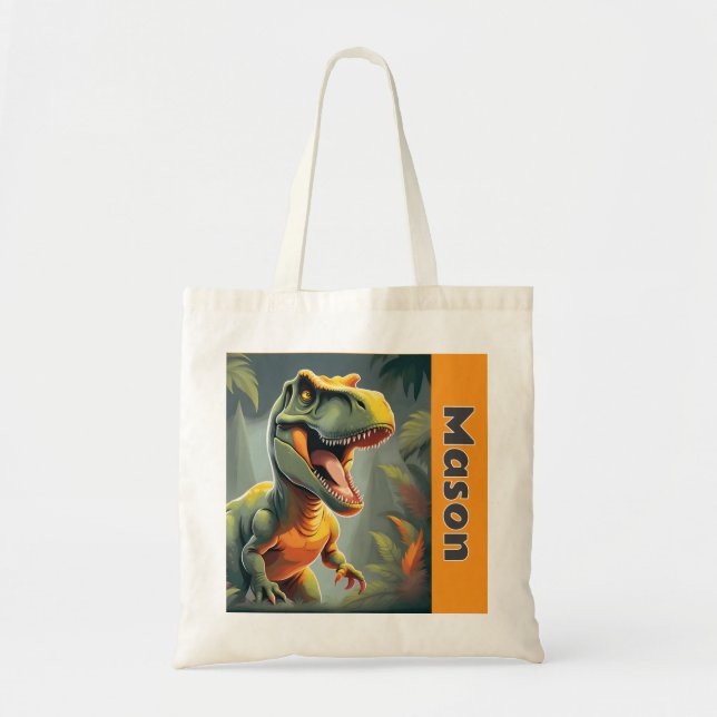 Bolsa Tote T-Rex Tyrannosaurus Rex Dinossaur (Frente)