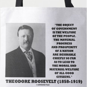 Bolsa Tote T. Roosevelt Governo De Objetos Bem-Estar Das Pess