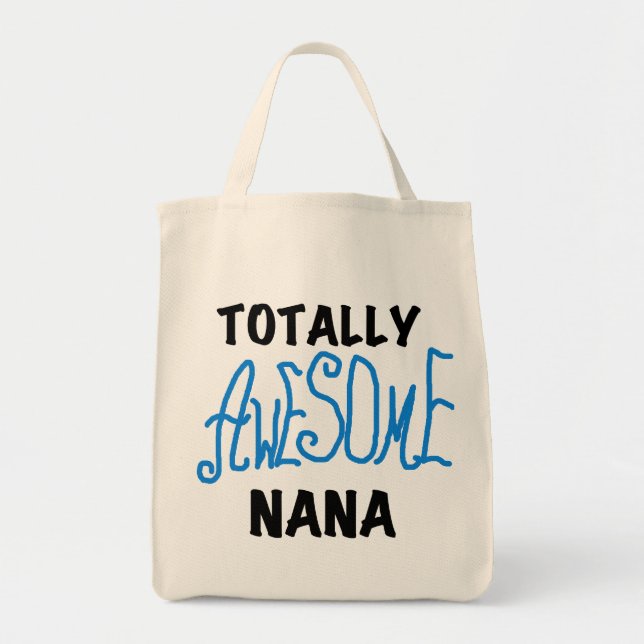 Bolsa Tote T-shirt e presentes azuis totalmente impressionant (Frente)