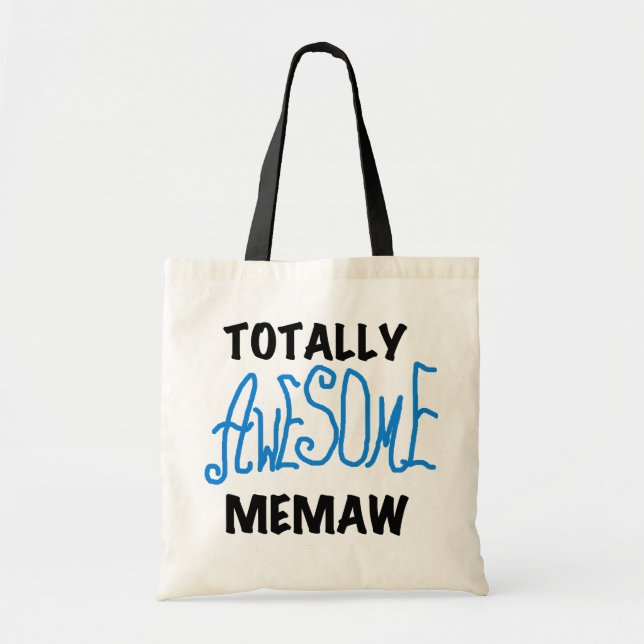 Bolsa Tote T-shirt e presentes azuis totalmente impressionant (Frente)