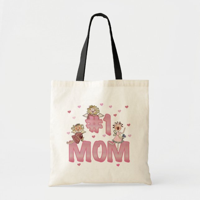 Bolsa Tote T-shirt e presentes da mamã #1 (Frente)