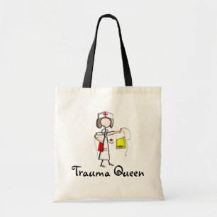 Bolsa Tote T-shirt e presentes da rainha traumatismo" da