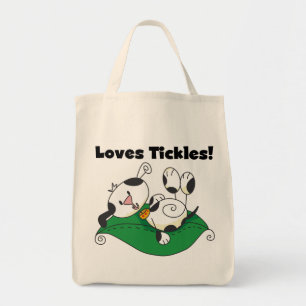 Bolsa Tote T-shirt e presentes das cócegas dos amores