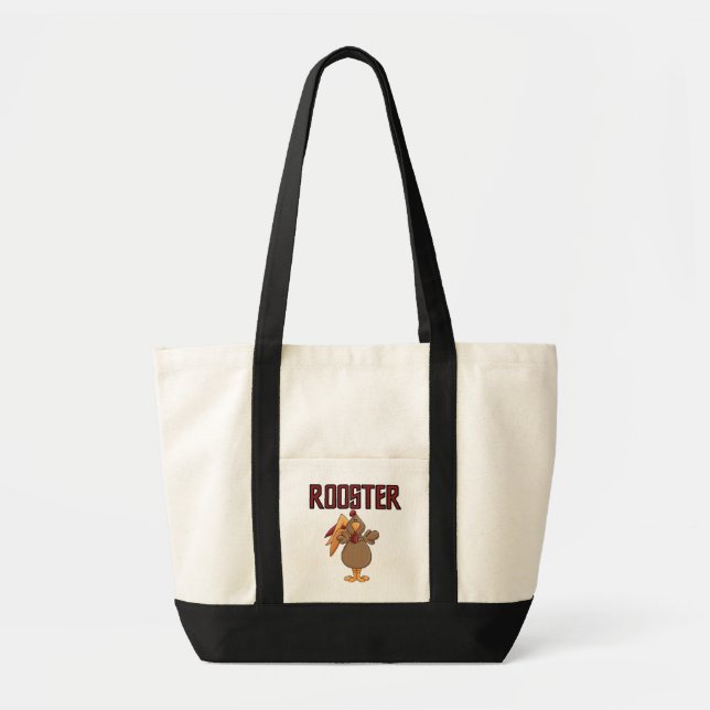 Bolsa Tote T-shirt e presentes do galo (Frente)