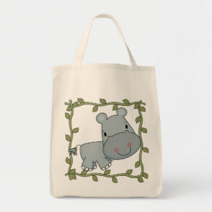 Bolsa Tote T-shirt e presentes do hipopótamo do bebê
