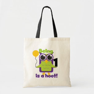 Bolsa Tote T-shirt e presentes do primeiro aniversario da cor