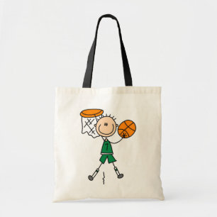 Bolsa Tote T-shirt e presentes verdes do jogador de