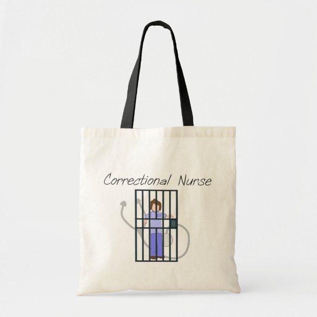 Bolsa Tote T-shirt & presentes correccionais da enfermeira (Frente)