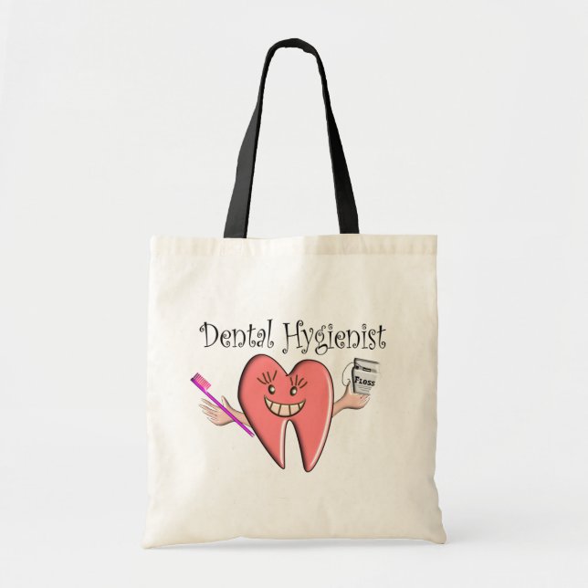 Bolsa Tote T-shirt & presentes do higienista dental (Frente)