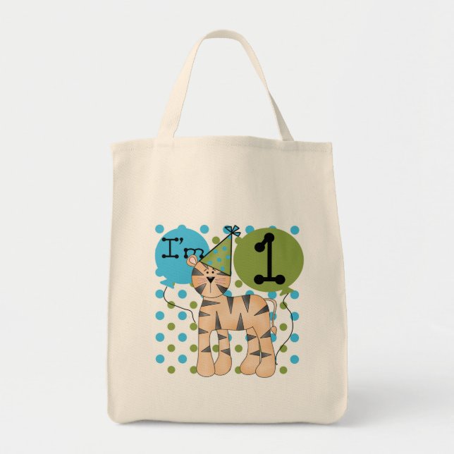 Bolsa Tote T-shirts e presentes primeiros aniversarios de Tig (Frente)