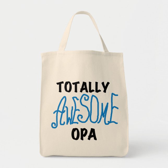 Bolsa Tote T-shirts e presentes, totalmente incríveis, azuis (Frente)