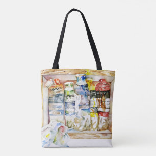 Bolsa Tote Tabuleiro de Arte do Artista de Pintura Mensageiro