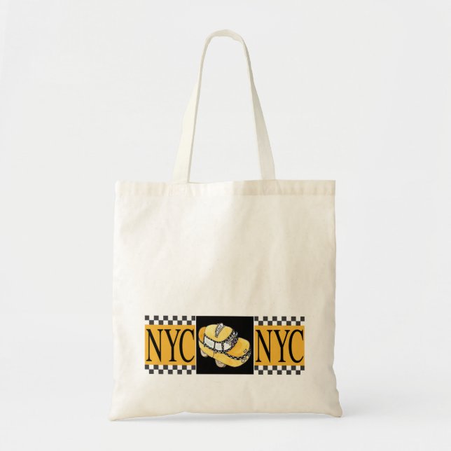 Bolsa Tote Tabuleiro de Táxi NYC (Frente)