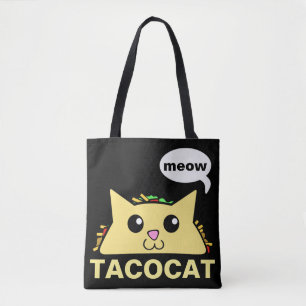 Bolsa Tote Taco Cat