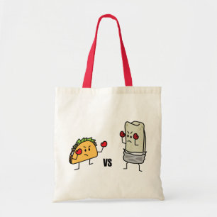 Bolsa Tote Taco contra o burrito