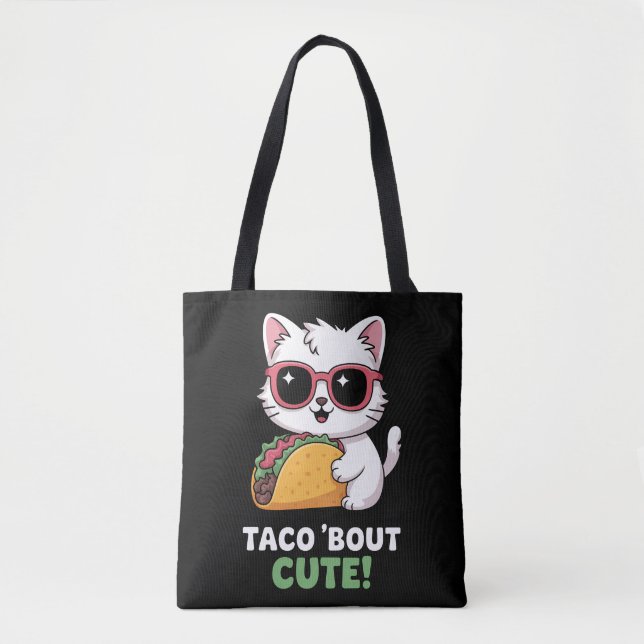 Bolsa Tote Taco 'Sobre o Kitten (Frente)