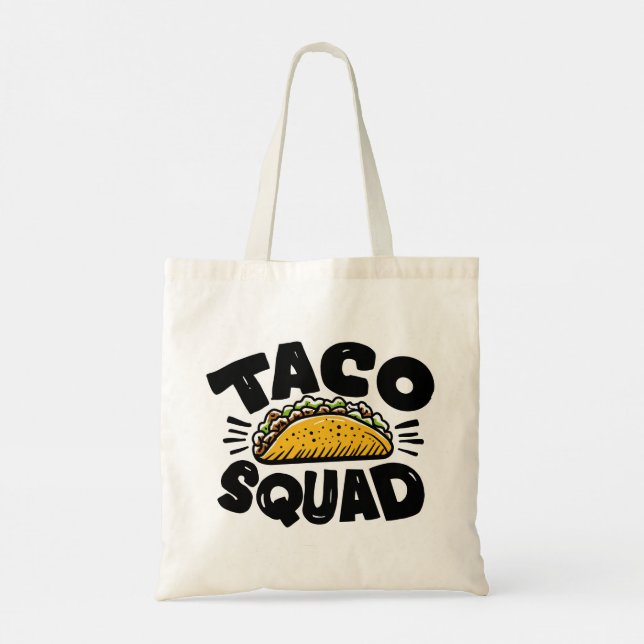 Bolsa Tote Taco Squad (Verso)