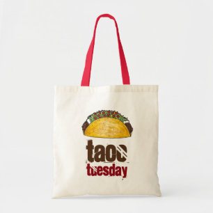 Bolsa Tote Taco Terça-feira Engraçado Tacos Foodie Tote Bag