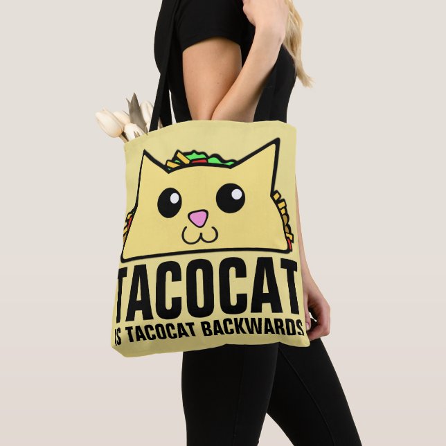 Bolsa Tote Tacocat para trás (Close Up)