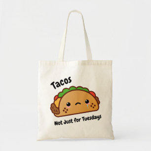 Bolsa Tote Tacos engraçados não são só para as terças-feiras