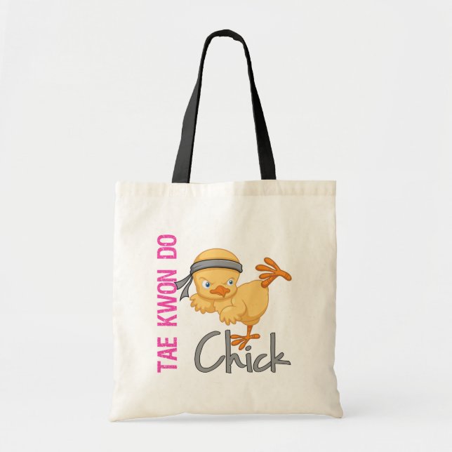 Bolsa Tote Tae Kwon faz o pintinho (Frente)