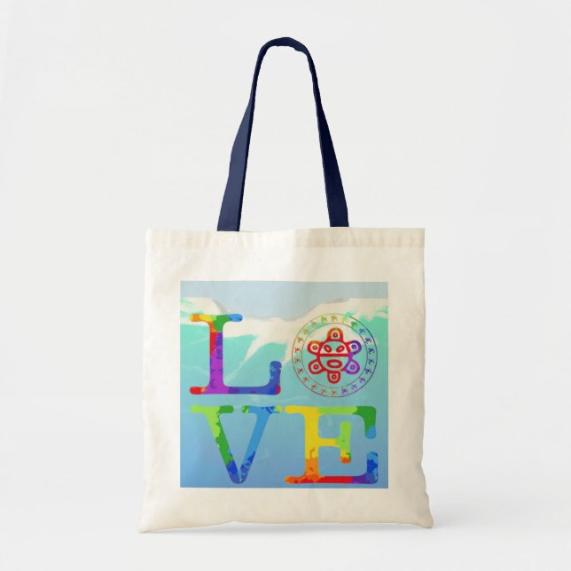 Bolsa Tote Taino Sun Love Puerto Rico (Frente)