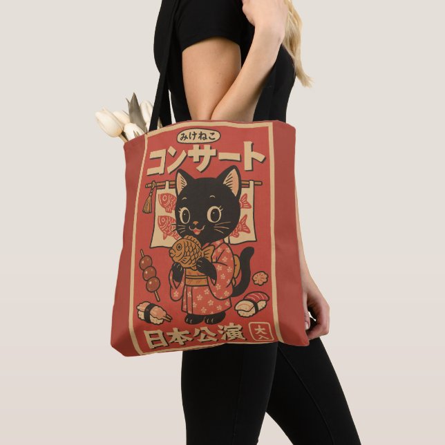 Bolsa Tote Taiyaki Treats e Whiskers (Close Up)