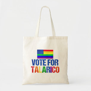 Bolsa Tote Talarico Bandeira Americana Arco-Íris Eleição 2026