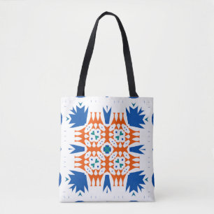 Bolsa Tote Talavera mexicana ornamentado tradicional. Desenho