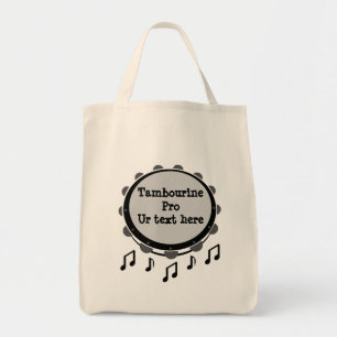 Bolsa Tote Tambourina Preta e Branca