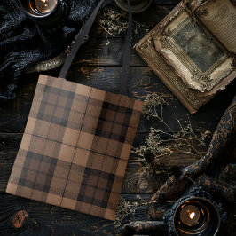 Bolsa Tote Tan Xadrez Dark Academia