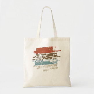 Bolsa Tote Tandem Bicicleta Vintage Ciclista Tandem Bike Prem