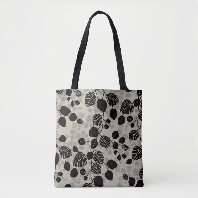 Bolsa Tote Tangled Poetic Canopy XL black silhouette (Frente)