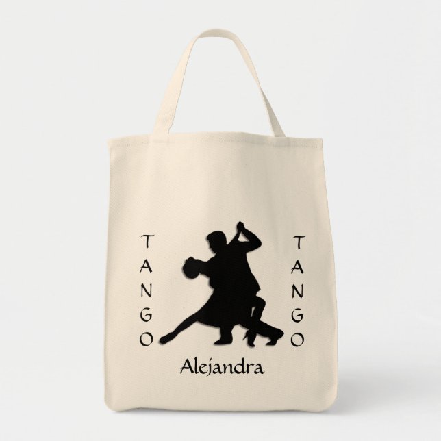Bolsa Tote Tango Dance Silhouette Personal (Frente)
