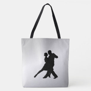 Bolsa Tote Tango Dancers Silhouette 2