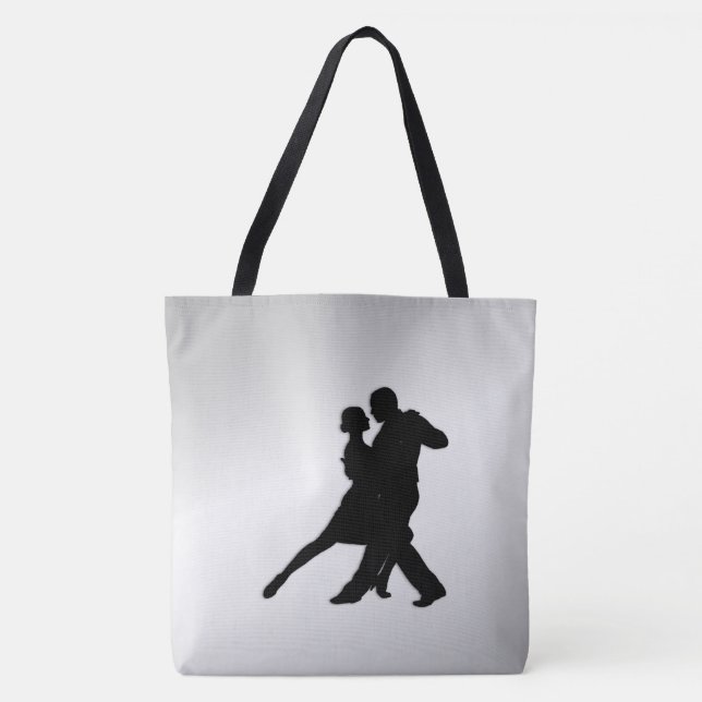 Bolsa Tote Tango Dancers Silhouette 2 (Frente)