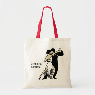 Bolsa Tote Tango Dancers Tote Bag, estilo retrô